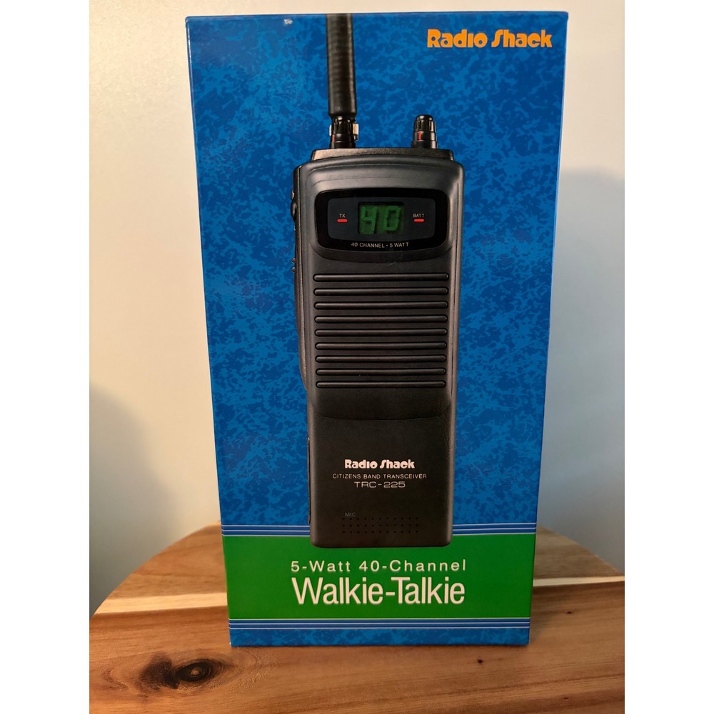 Vintage Radio Shack TRC-225 5 Watt 40 Channel Walkie Talkie NEW in Box